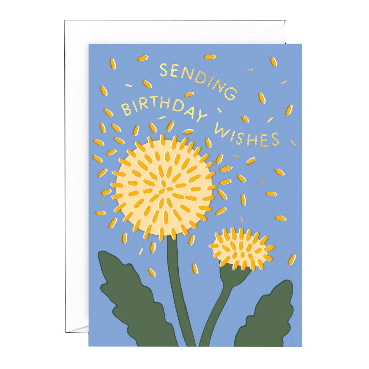 Birthday Wishes Dandelion | Birthday Card - Warm Gift Shop