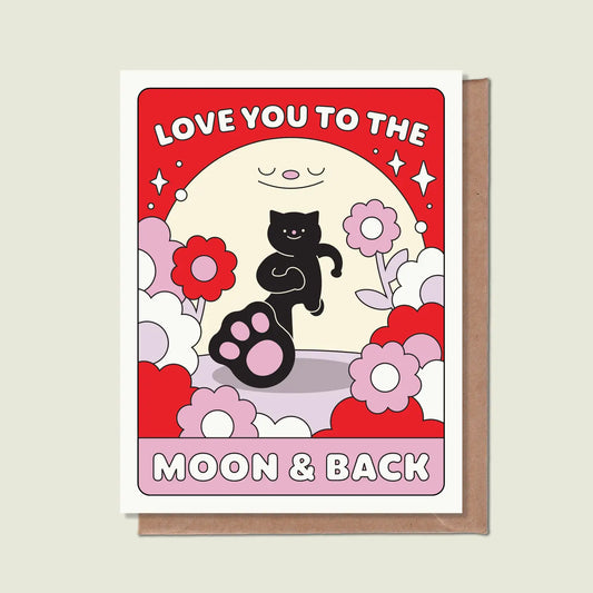 Love You to the Moon + Back | Love Card