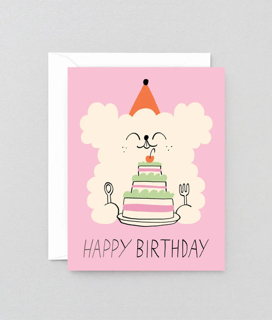 Dog + Cake | Birthday Card