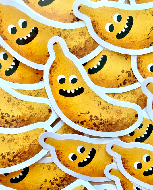 Banana Face Sticker