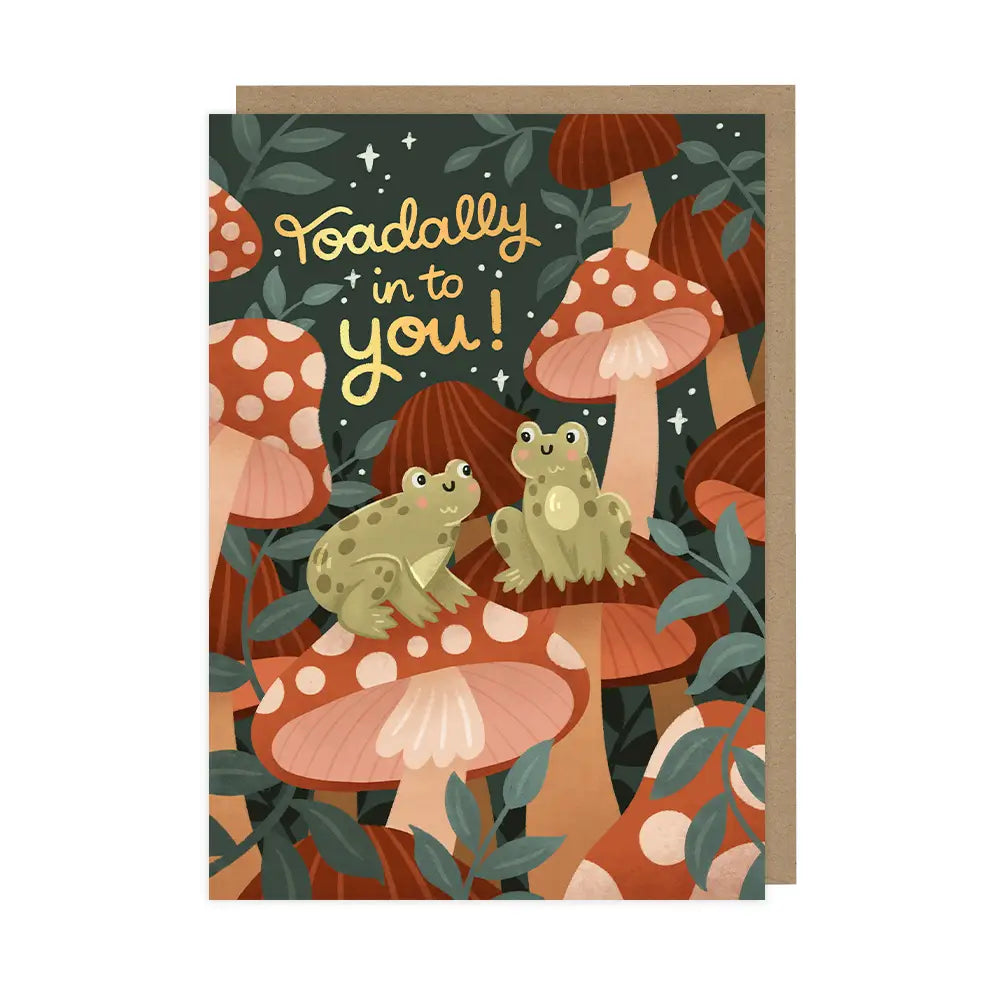 Toadally Into You | Love Card