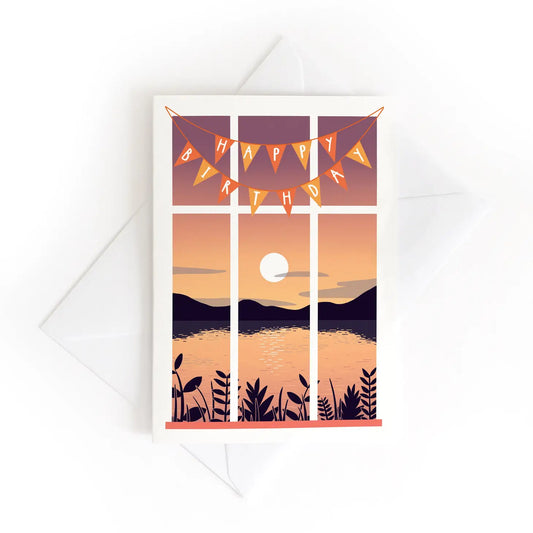 Sunset Birthday | Blank Card