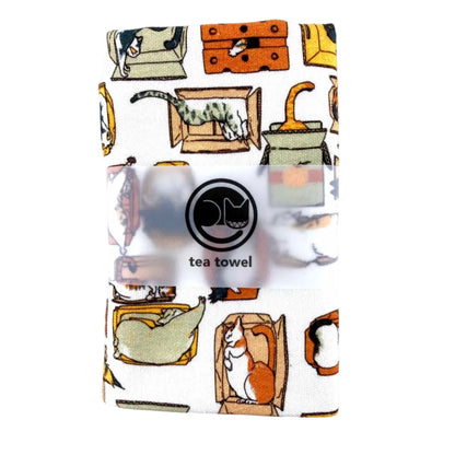 Tea Towel | Cats in Boxes