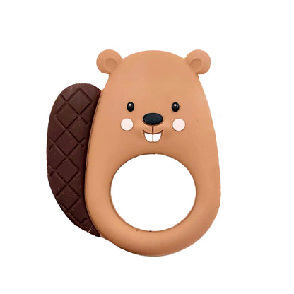 Brown Beaver Teether - Warm Gift Shop