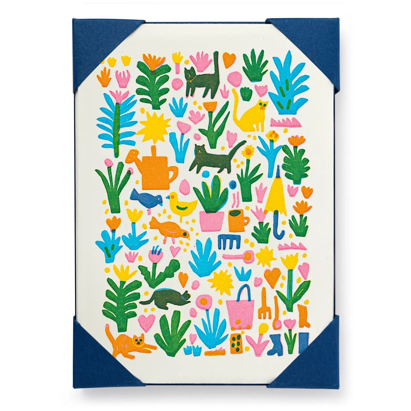 Cats in the Garden | Blank Card 5-pack
