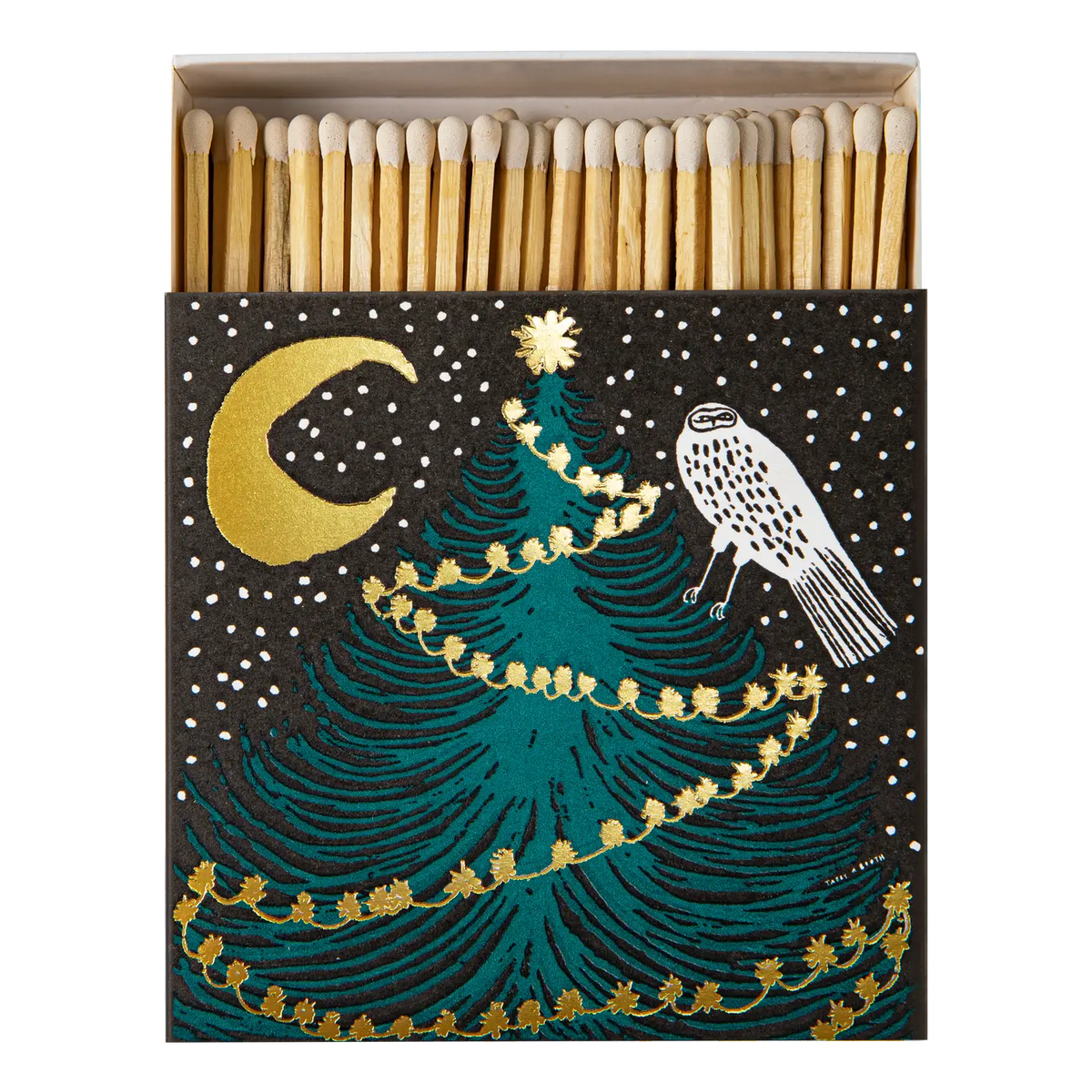 Archivist Gallery | Owl, Moon and Tree Safety Matches