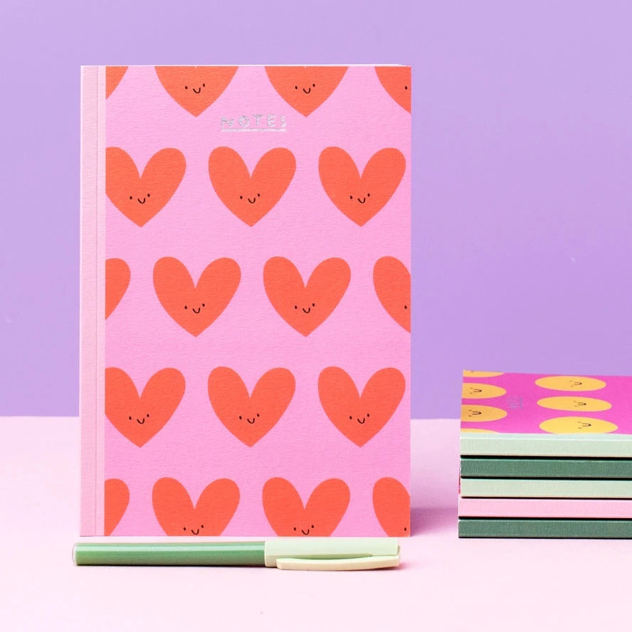 Happy Hearts Notebook