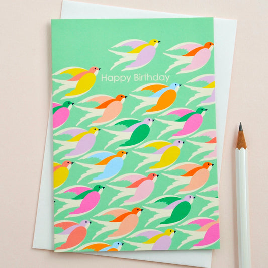 Birds Inflight | Birthday Card