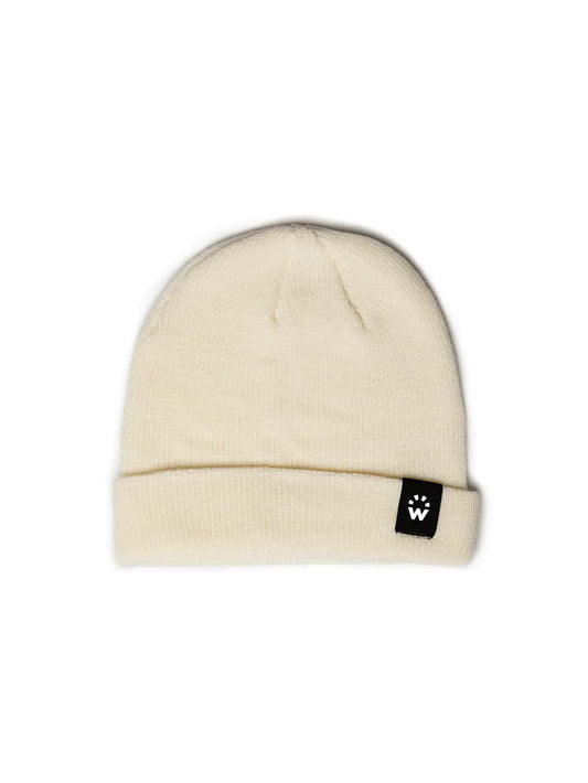 Merino Wool Blend Beanie | Pearl White