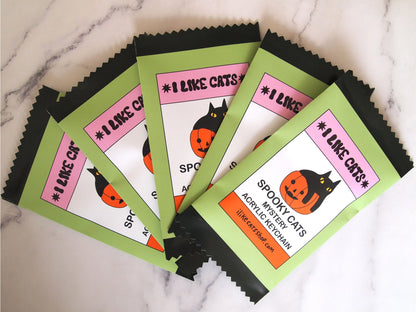 Halloween Cat Keychain | Mystery Pack