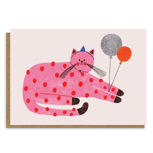 Pink Cat | Birthday Card