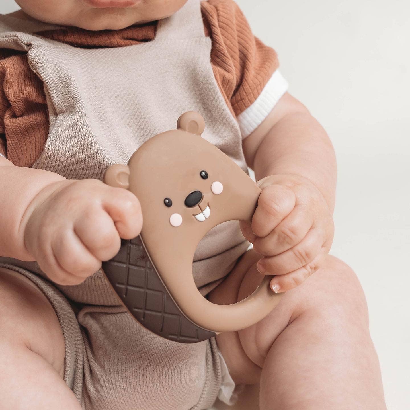 Brown Beaver Teether - Warm Gift Shop