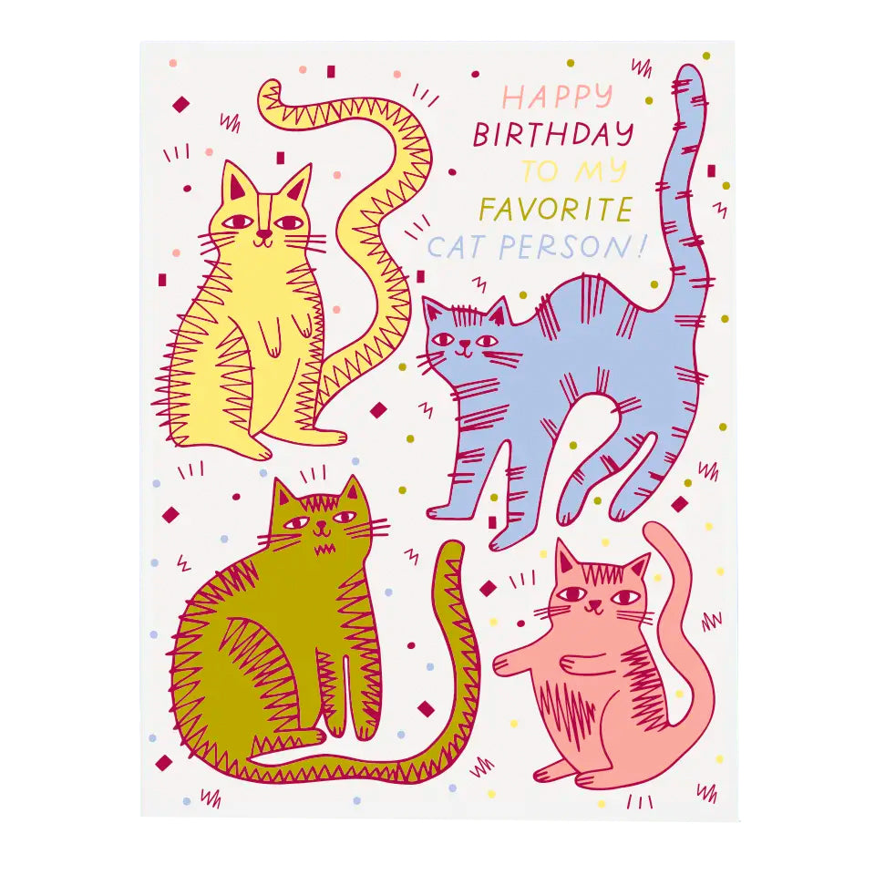 Cat Person | Birthday Card - Warm Gift Shop