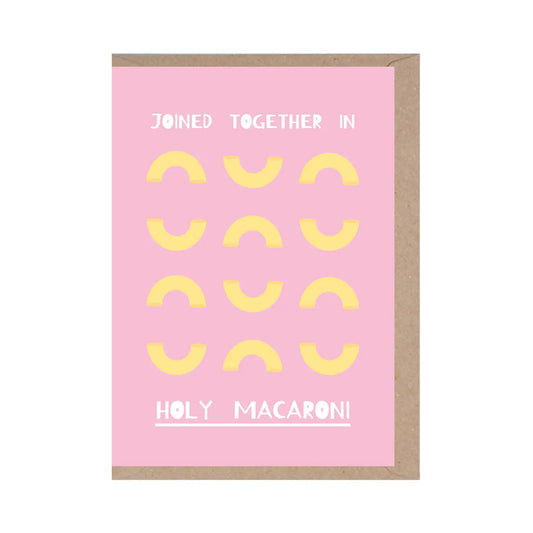 Holy Macaroni | Wedding Card