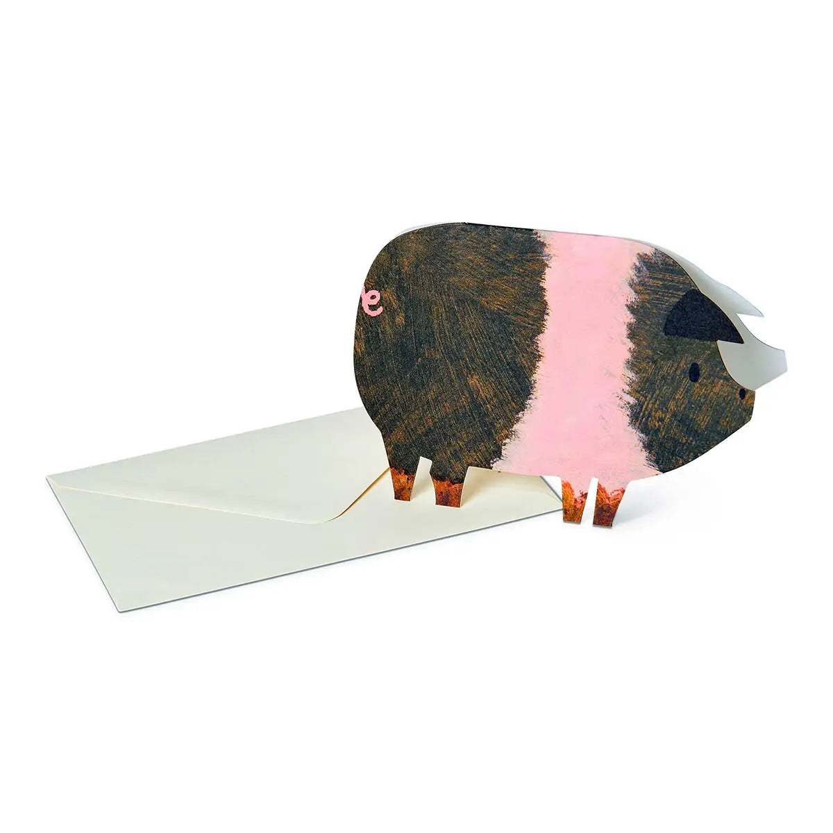 Striped Pig | Blank Card