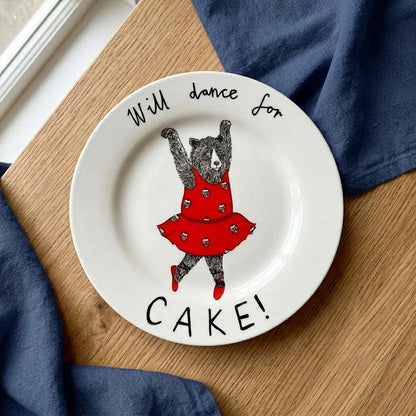 Side Plate | Will Dance for Cake Bear