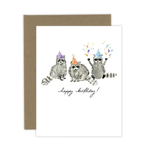 Party Raccoons | Birthday Card