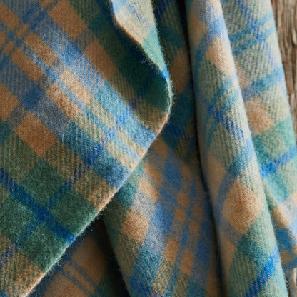 Cottage Wool Blanket | Blue Check