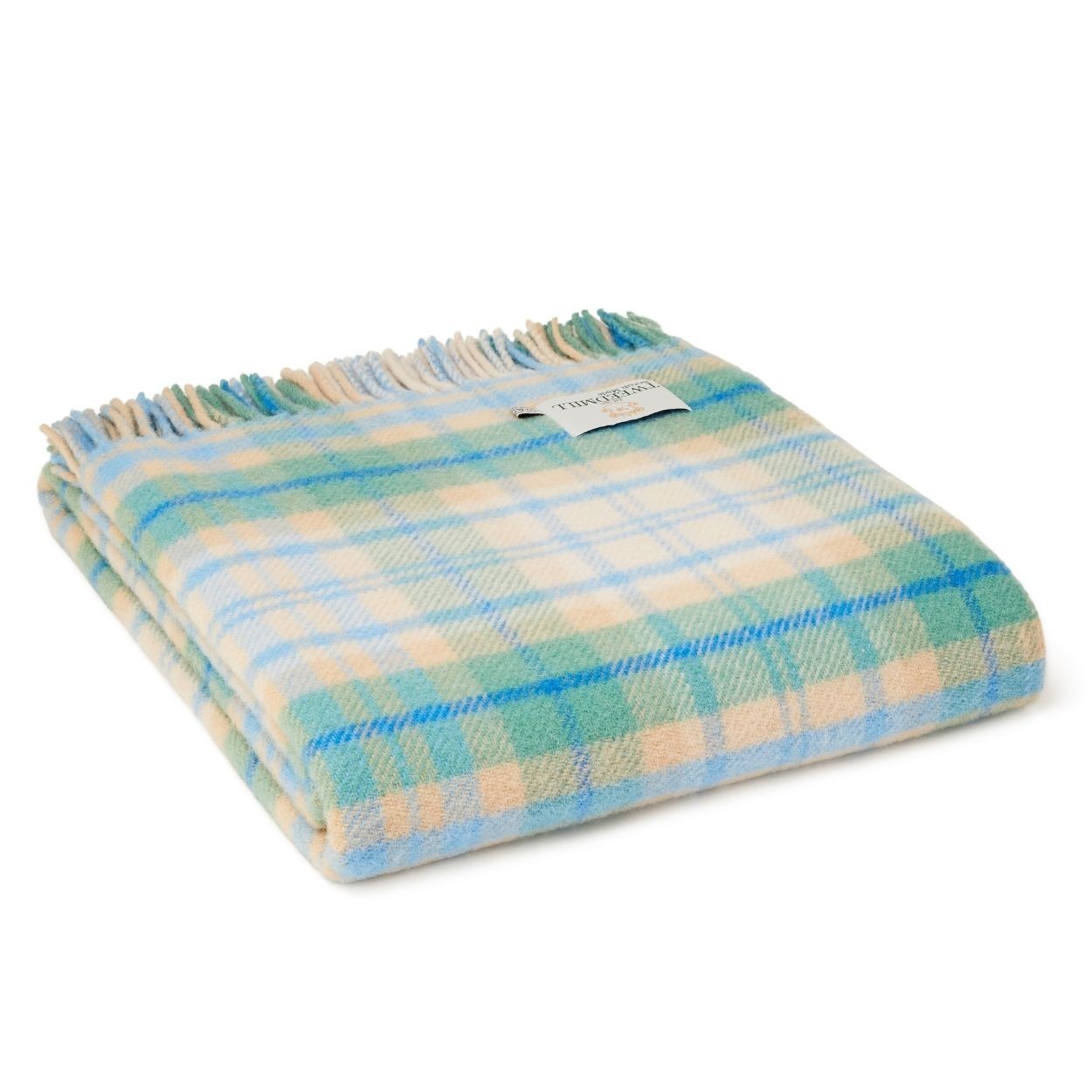 Cottage Wool Blanket | Blue Check