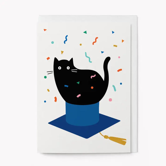 Grad Cat | Congrats Card