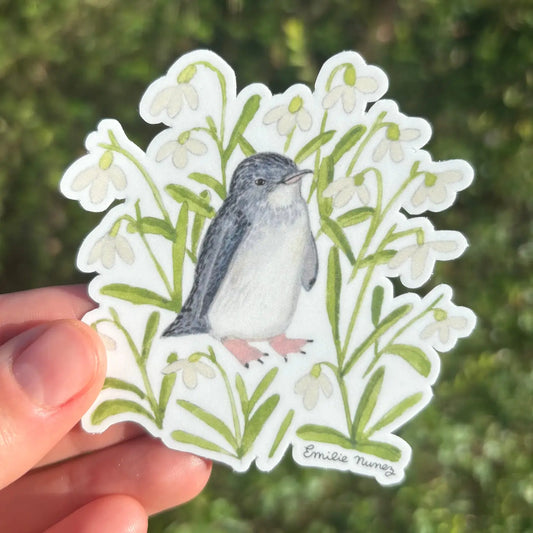 Snow Drops + Fairy Penguins Sticker
