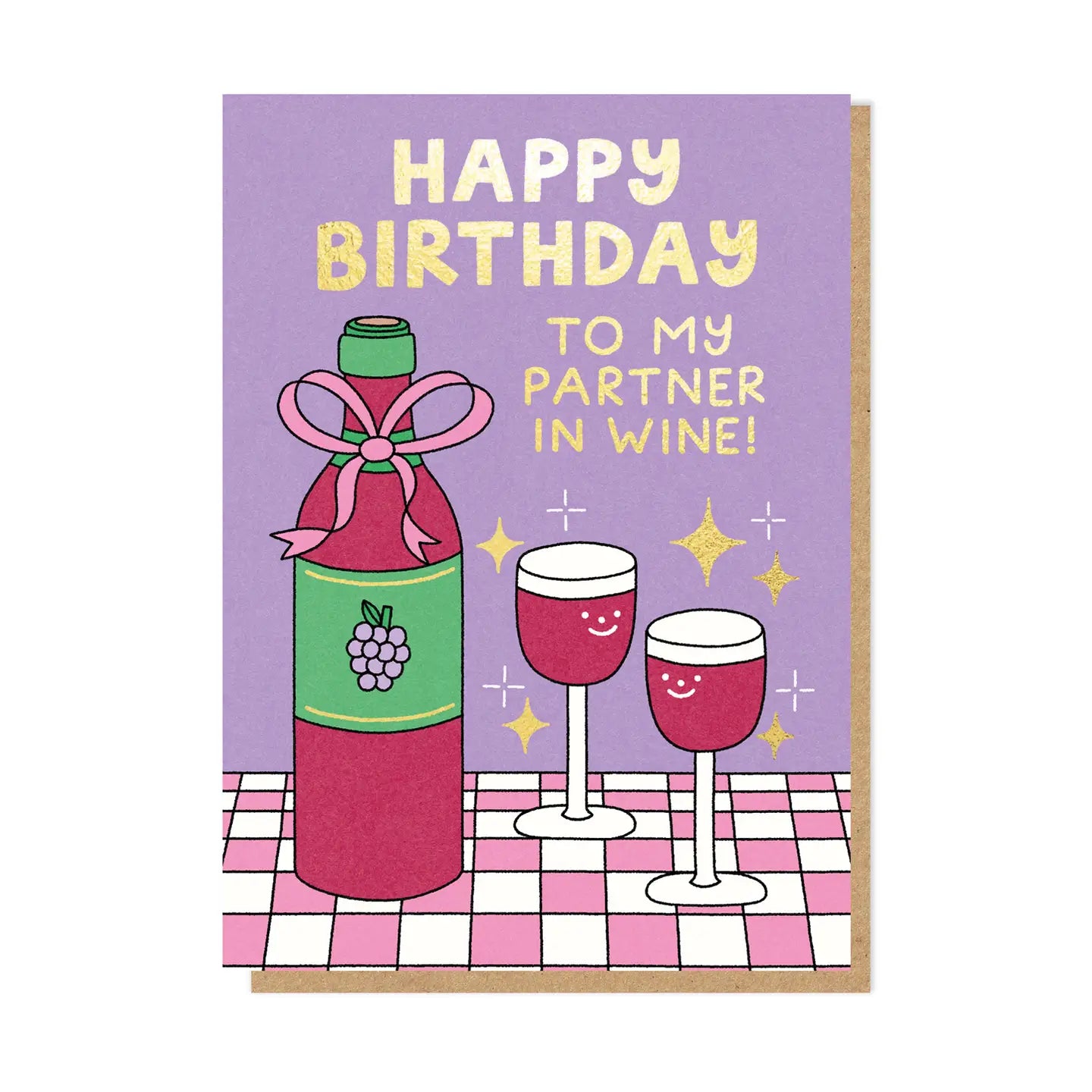 Partners in Wine | Birthday Card