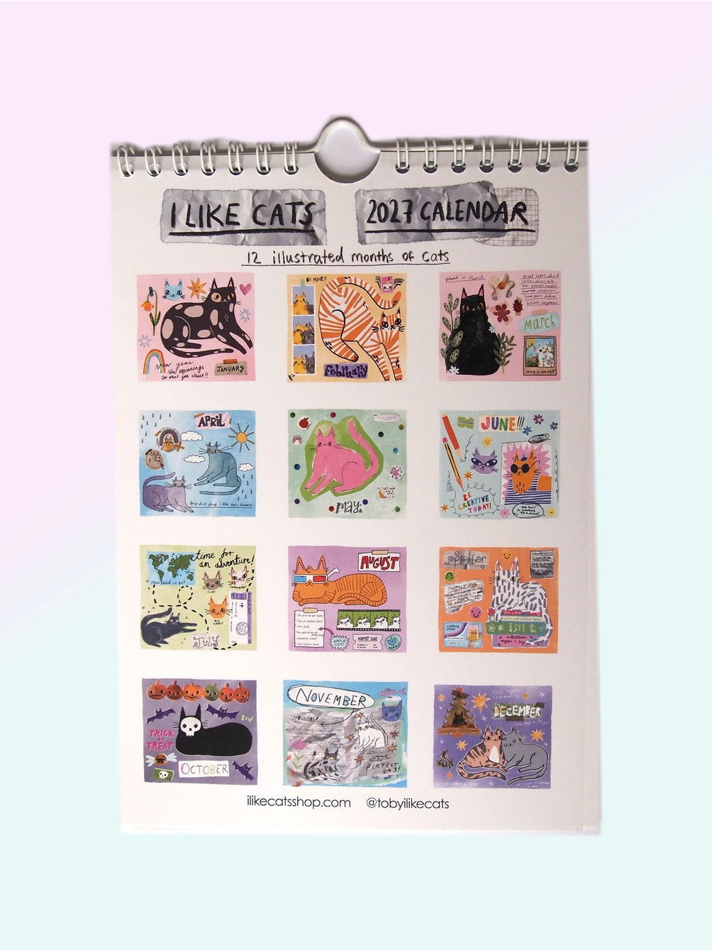I Like Cats 2027 Calendar