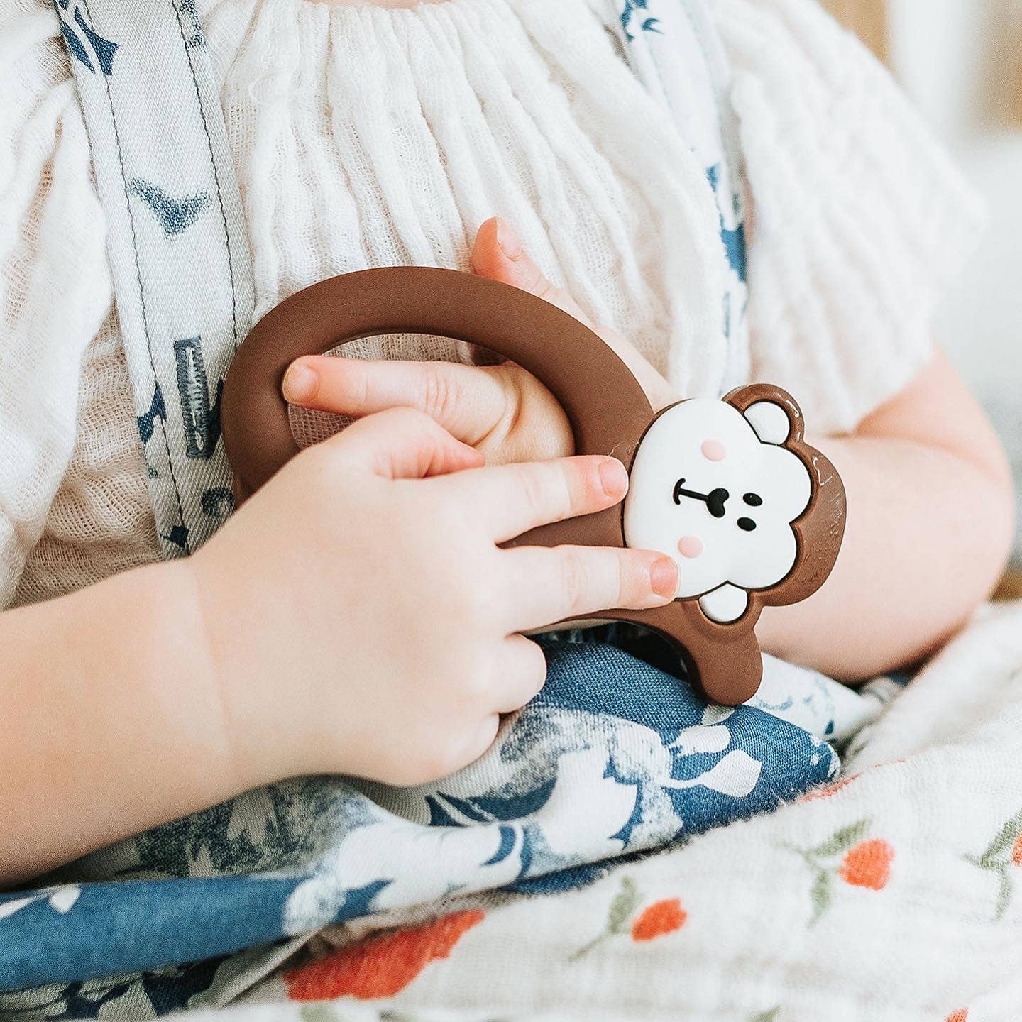 Brown Monkey Teether - Warm Gift Shop