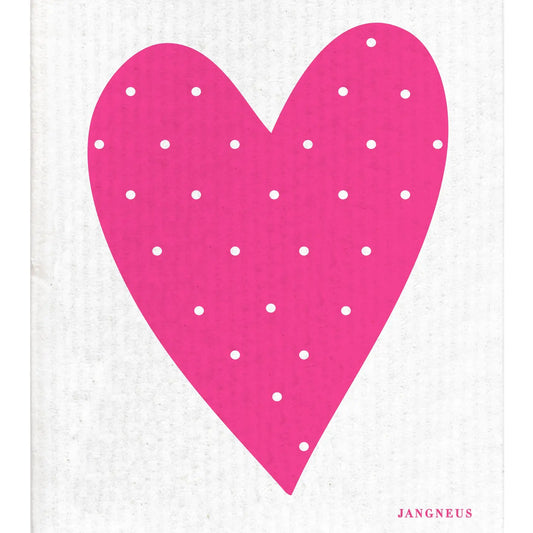 Swedish Dishcloth | Big Pink Heart