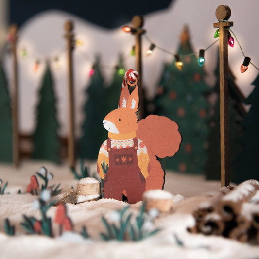 Wooden Ornament | Squirrel