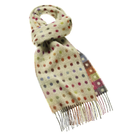 Bronte Moon | Spot Check Scarf Sage Multi