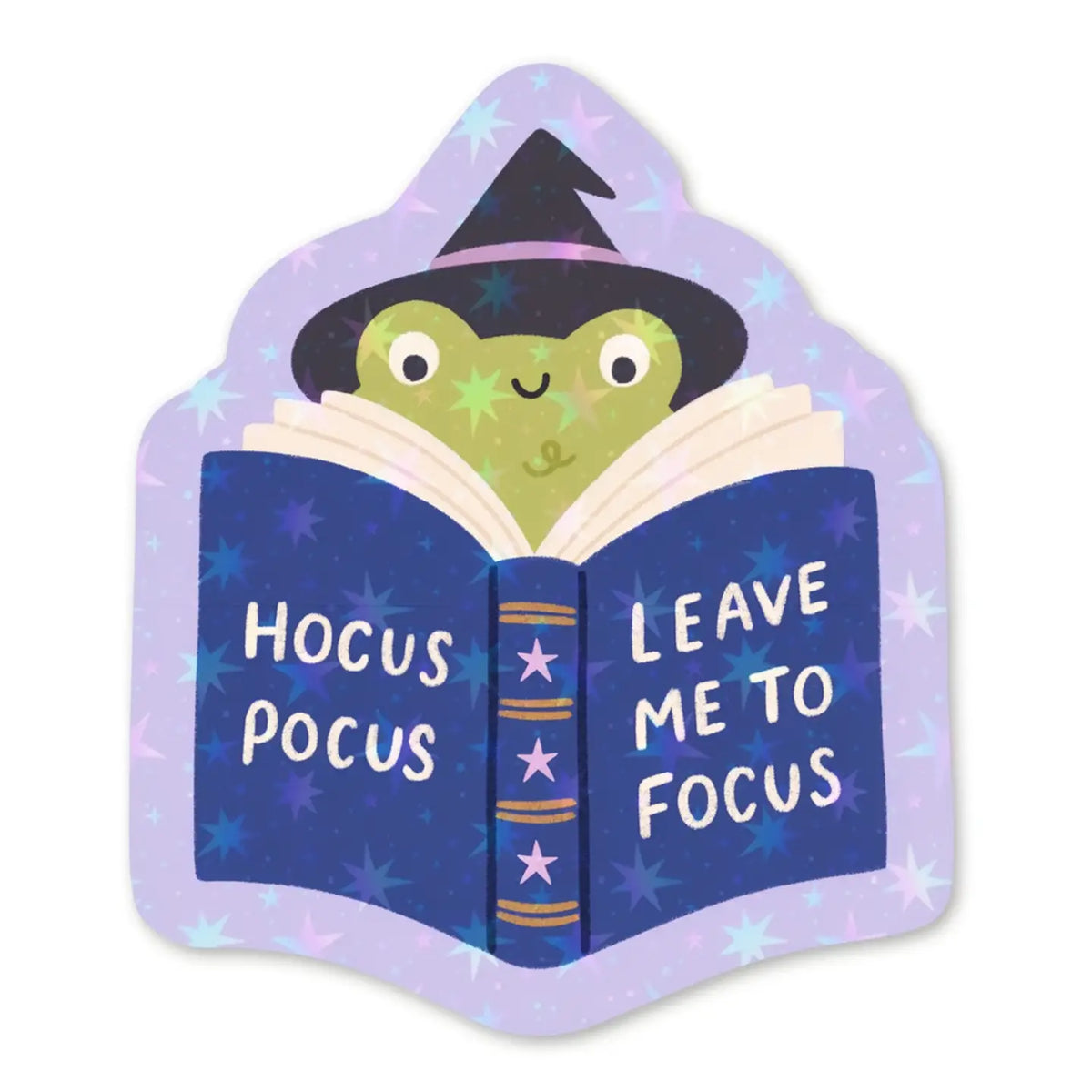 Hocus Pocus Frog Holographic Sticker