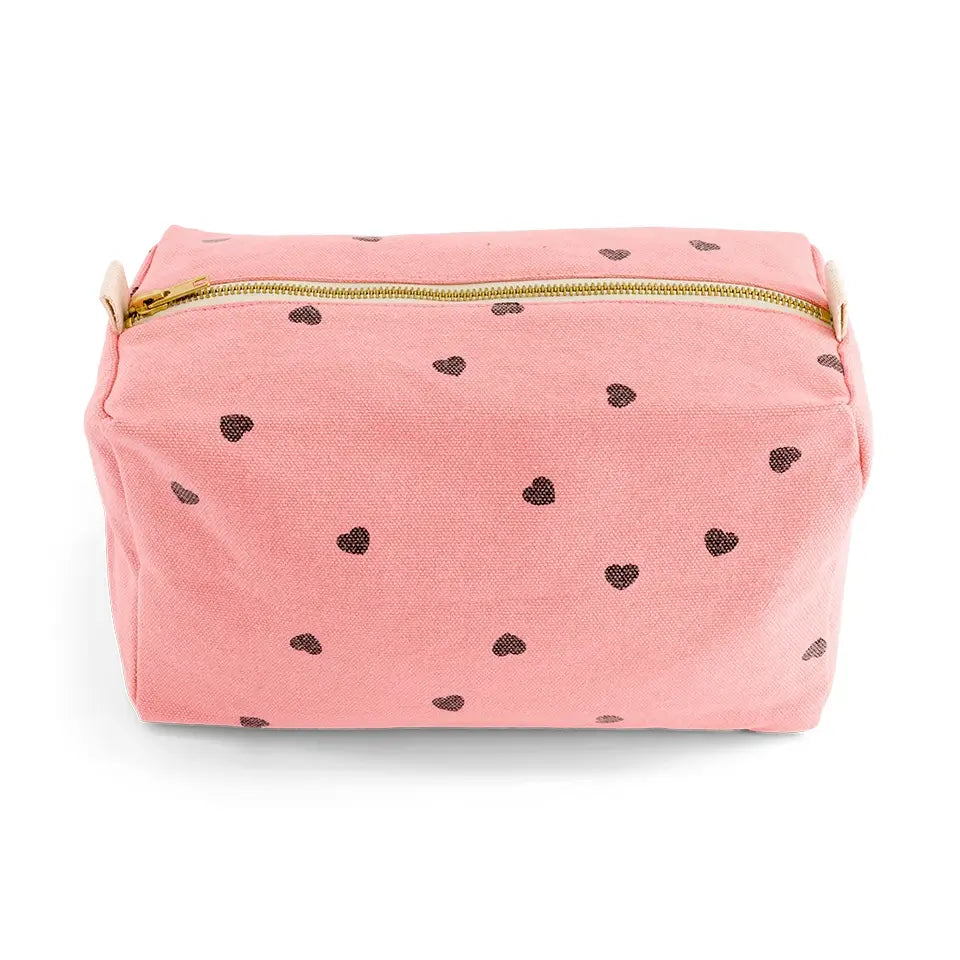 Toiletry Bag | Strawberry Pink Heart