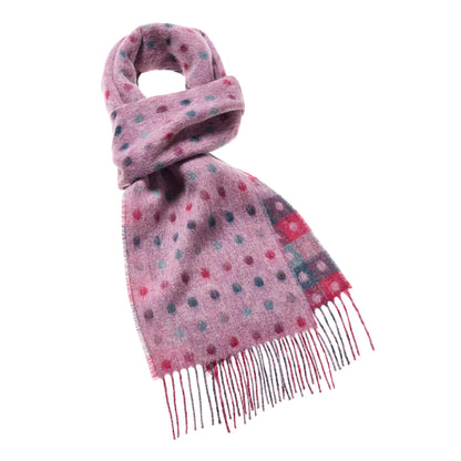 Bronte Moon | Spot Check Scarf Lilac Multi - Warm Gift Shop