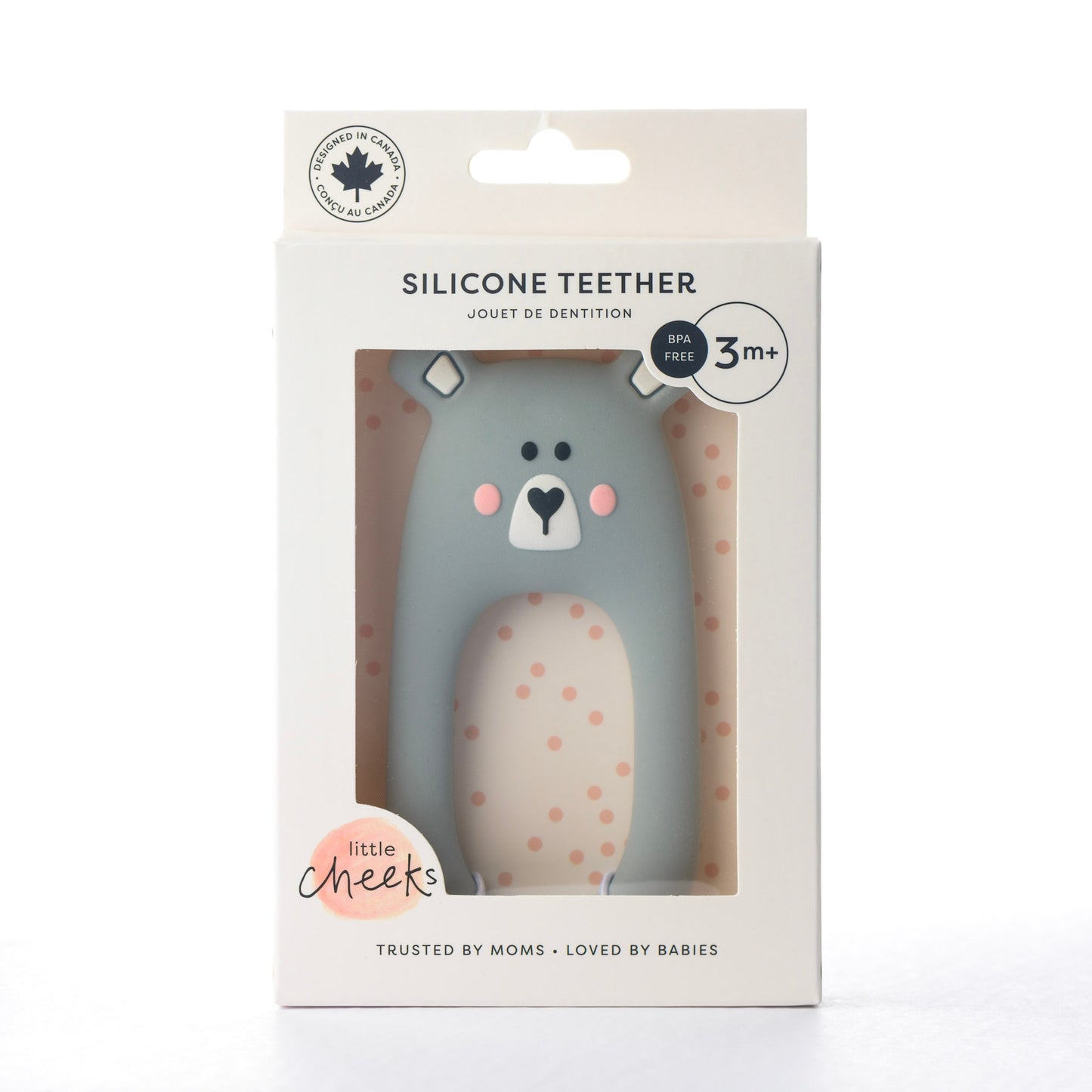 Grey Bear Teether - Warm Gift Shop