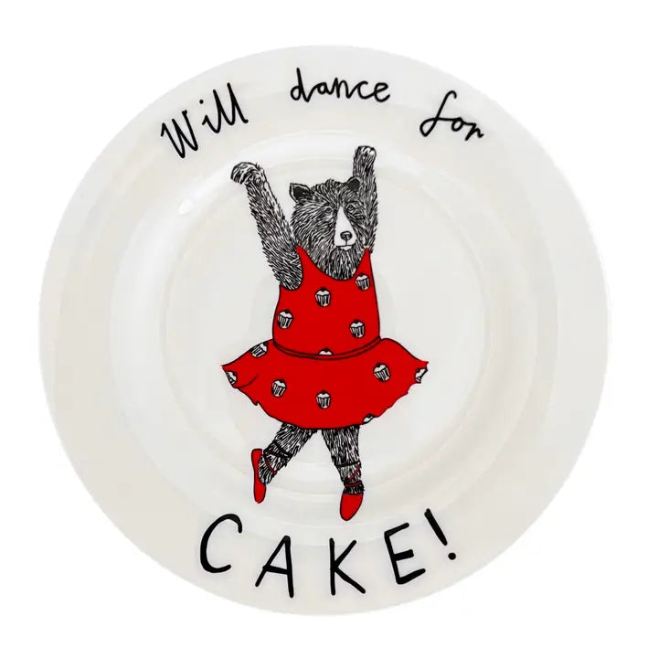 Side Plate | Will Dance for Cake Bear