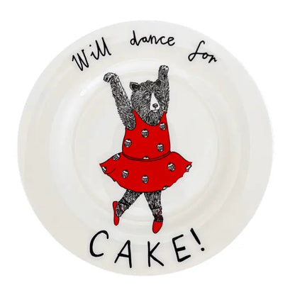 Side Plate | Will Dance for Cake Bear