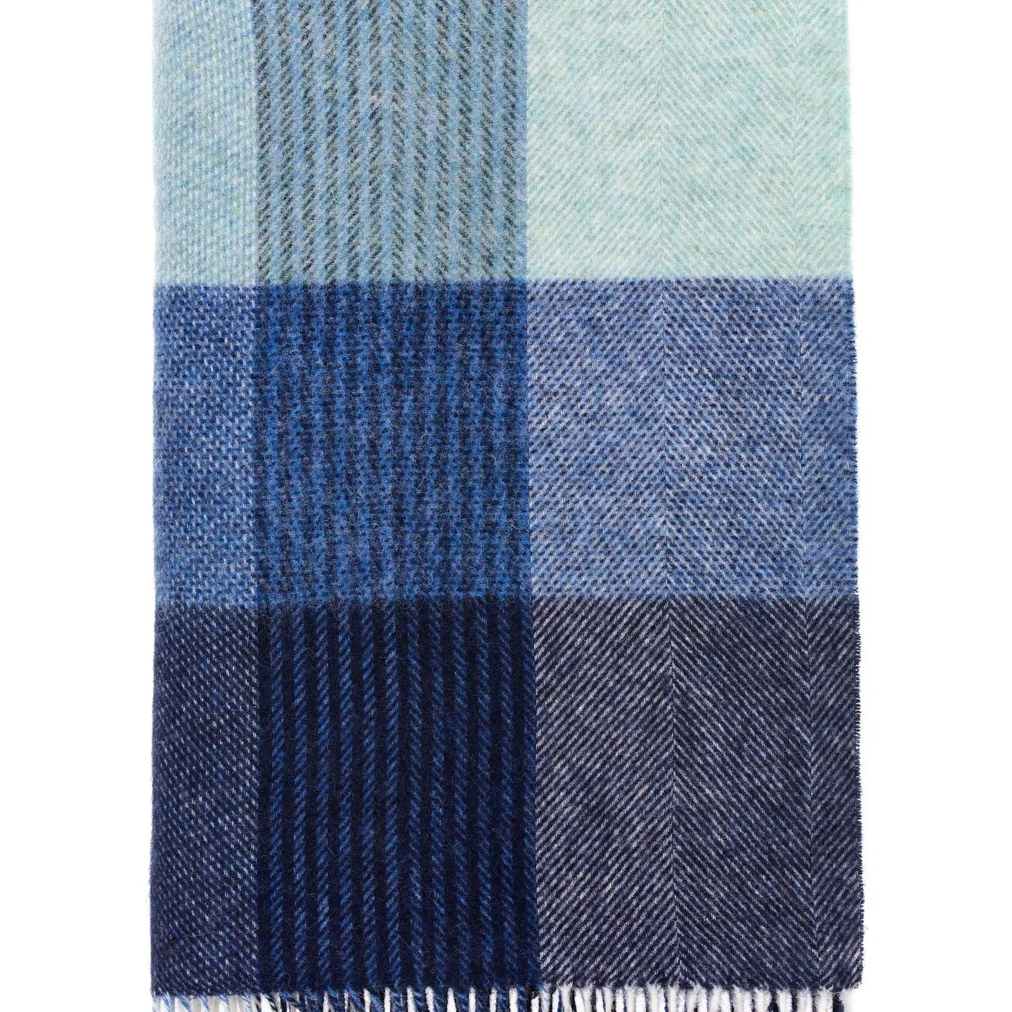 Bronte Moon | Lindley Blue Wool Throw