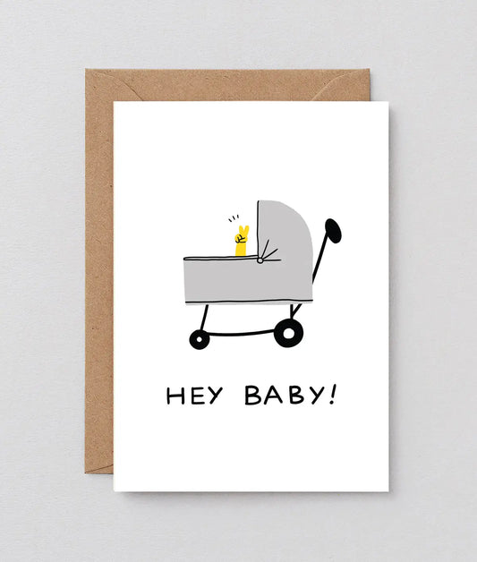 Hey Baby | New Baby Card