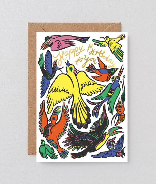 Colourful Birds | Birthday Card