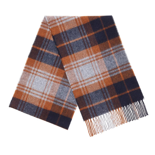 Bronte Moon | Briggate Navy + Rust Scarf