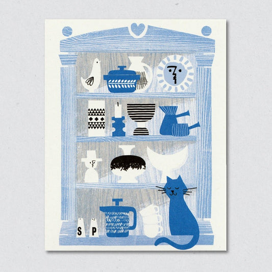 Pom Pom the Potter's Cat | Blank Card