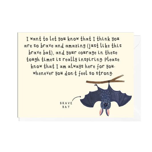 Brave Bat | Blank Card