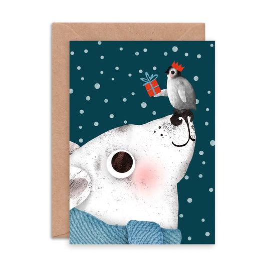 Polar Bear + Penguin | Christmas Card