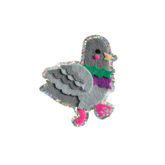 Glitter Pigeon Sticker