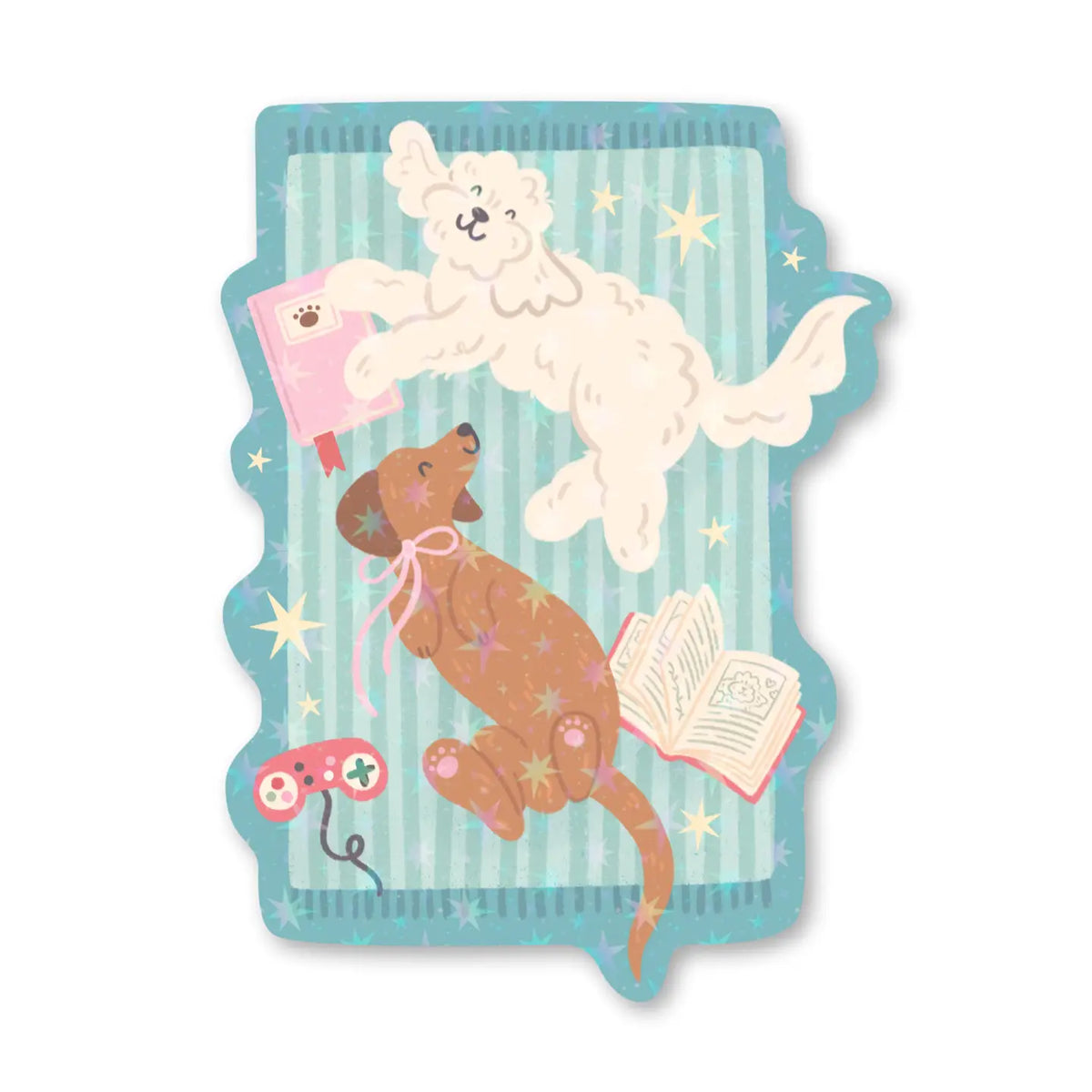 Cosy Dogs Holographic Sticker