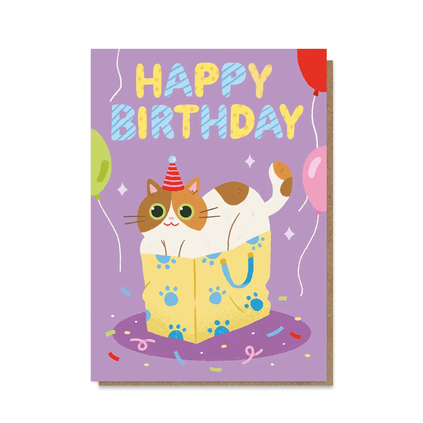 Cat in the Bag | Birthday Card