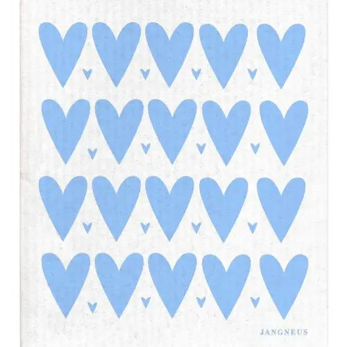 Swedish Dishcloth | Blue Hearts