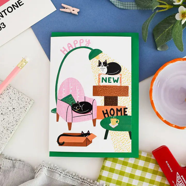 Cat Home | New Home Card