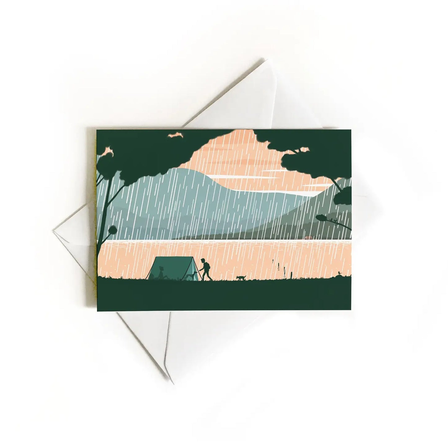 Lakeside Camping | Blank Card